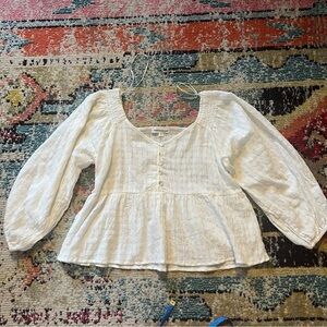 Newbury kustom peplum blouse size s